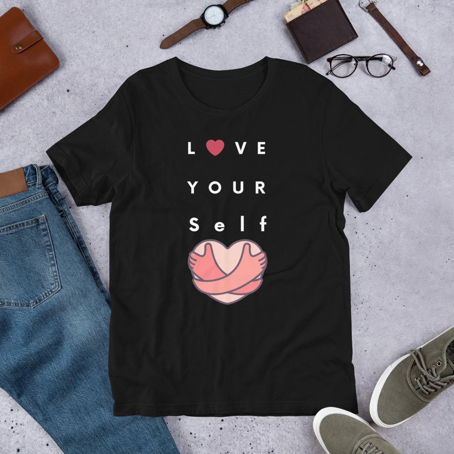 Love yourself, Self love T-shirt, Motivation T-shirt, Inspirational T-Shirt, Unisex T-shirt, Bella + Canvas Tee