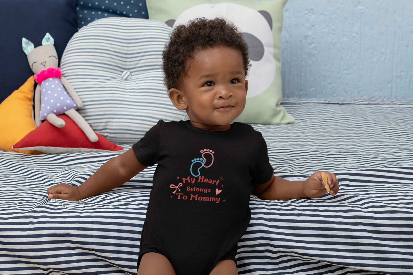 My Heart Belongs To Mommy Baby Bodysuit/ Baby Onesie