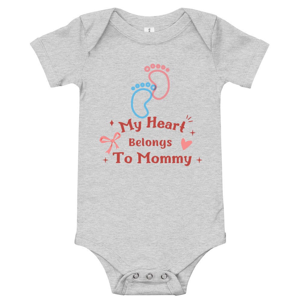 My Heart Belongs To Mommy Baby Bodysuit/ Baby Onesie