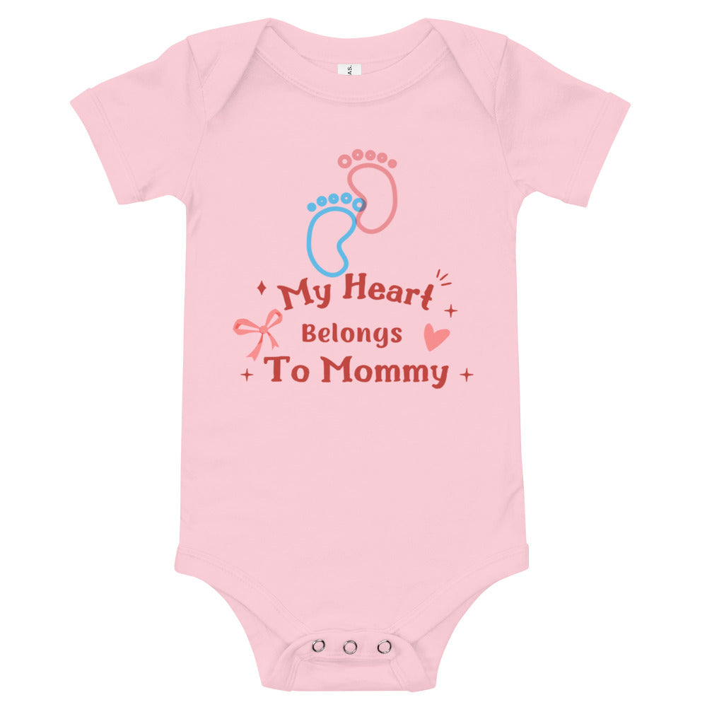 My Heart Belongs To Mommy Baby Bodysuit/ Baby Onesie