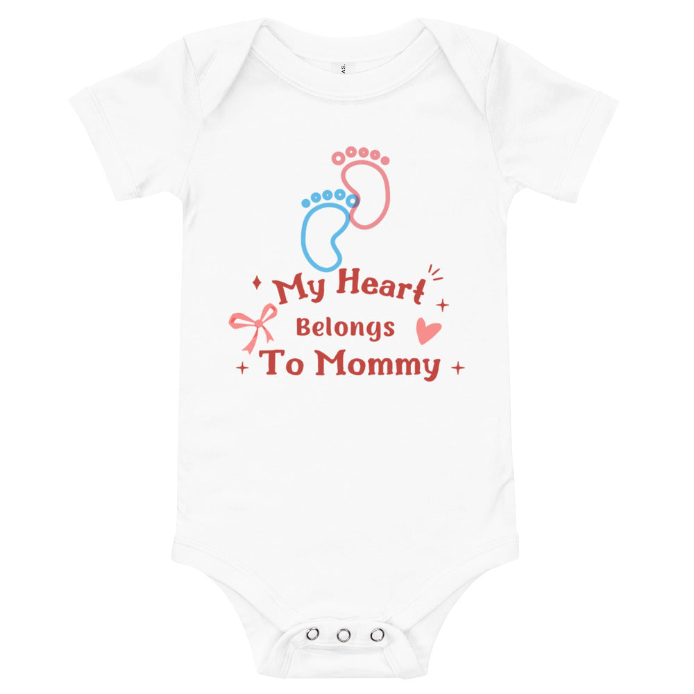 My Heart Belongs To Mommy Baby Bodysuit/ Baby Onesie