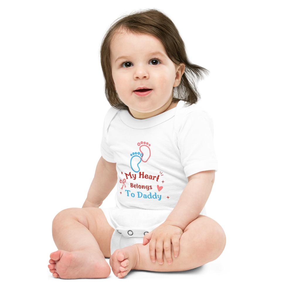 My Heart Belongs To Daddy Baby Bodysuit/ Baby Onesie