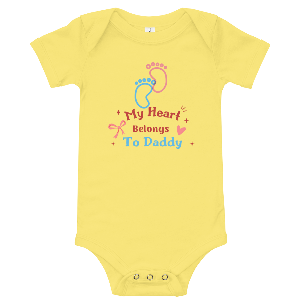 My Heart Belongs To Daddy Baby Bodysuit/ Baby Onesie