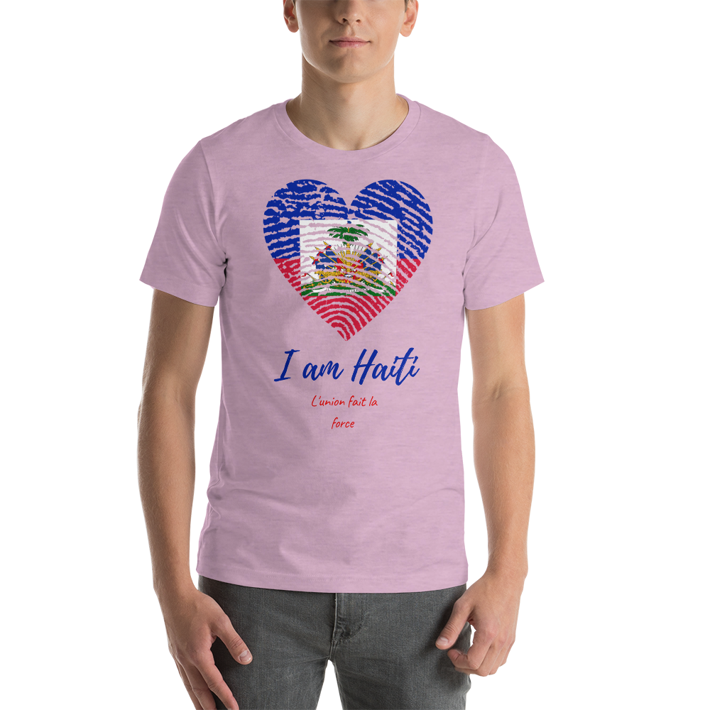 I Am Haiti T-Shirt, Haitian Root T-shirt, Haitian Fingerprint T-shirt