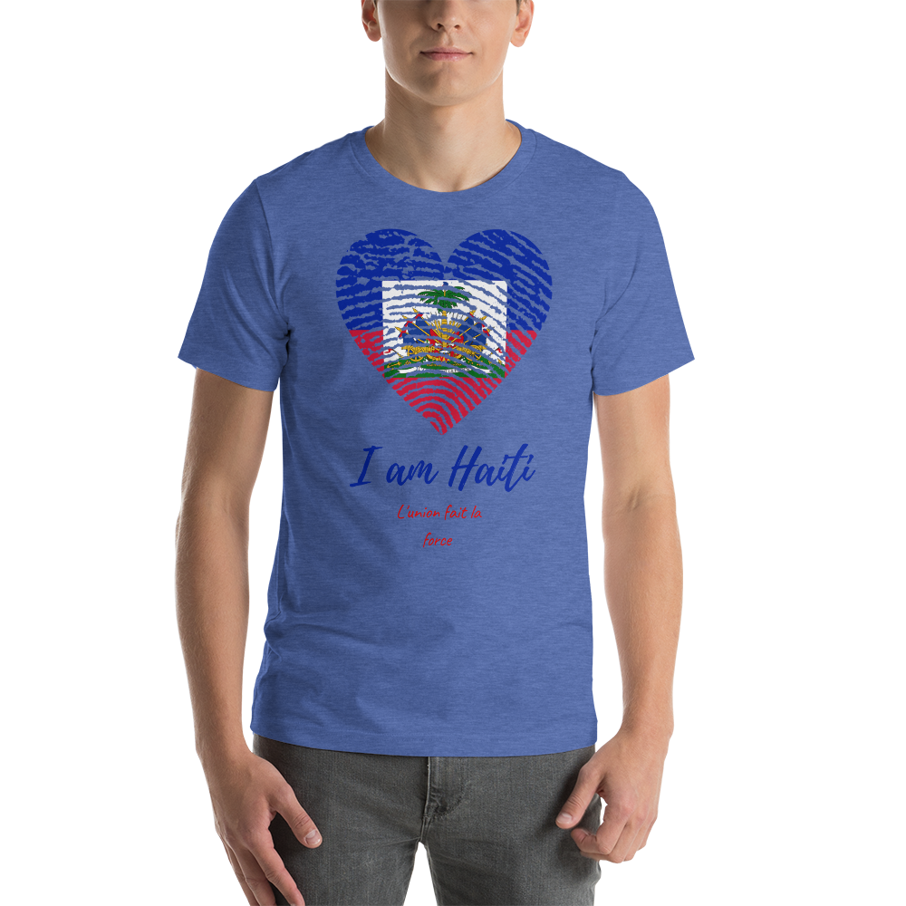 I Am Haiti T-Shirt, Haitian Root T-shirt, Haitian Fingerprint T-shirt