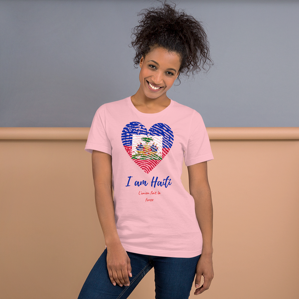 I Am Haiti T-Shirt, Haitian Root T-shirt, Haitian Fingerprint T-shirt